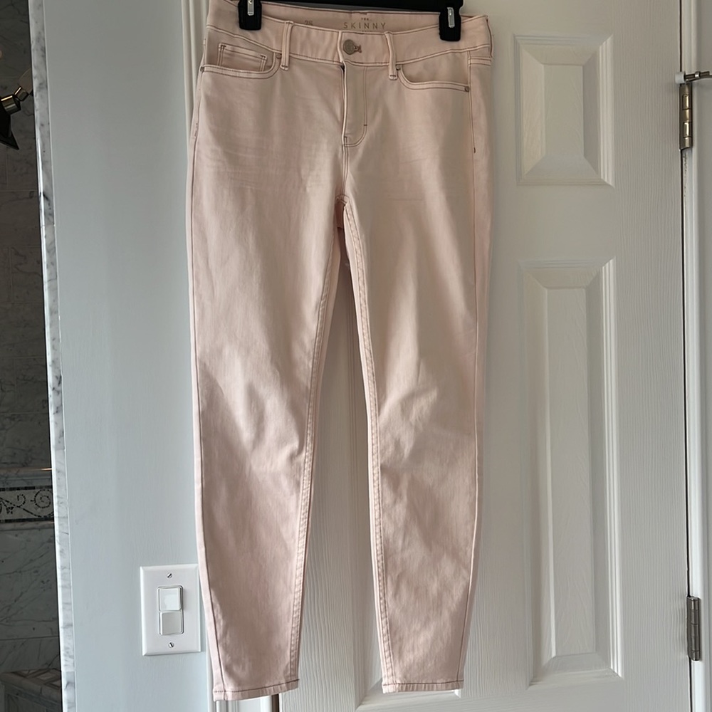 Light pink, White House, Black market skinny ankle jeans size 2 short